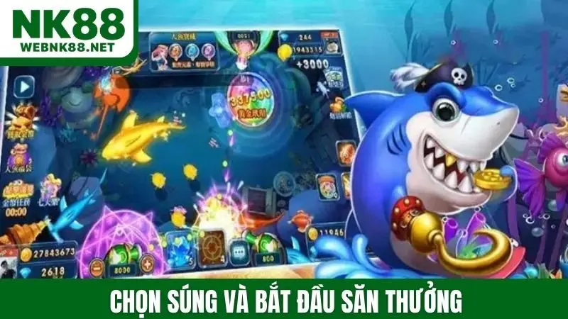 Chọn súng và bắt đầu săn thưởng