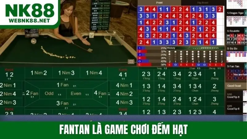 Fantan là game chơi đếm hạt
