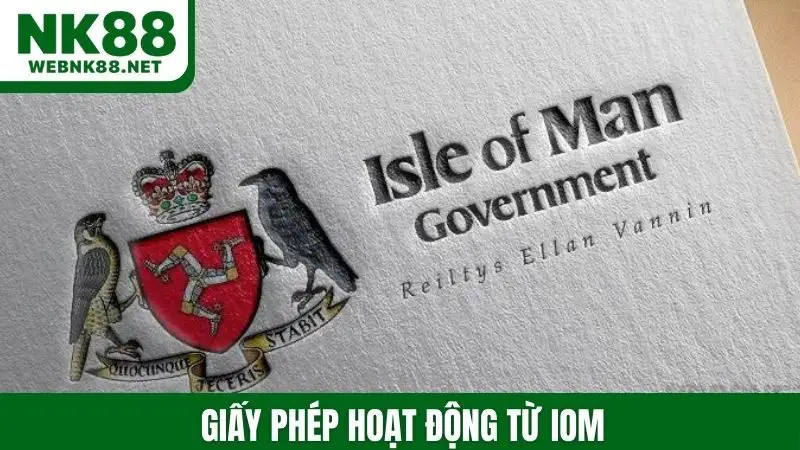 Giấy phép hoạt động từ IOM