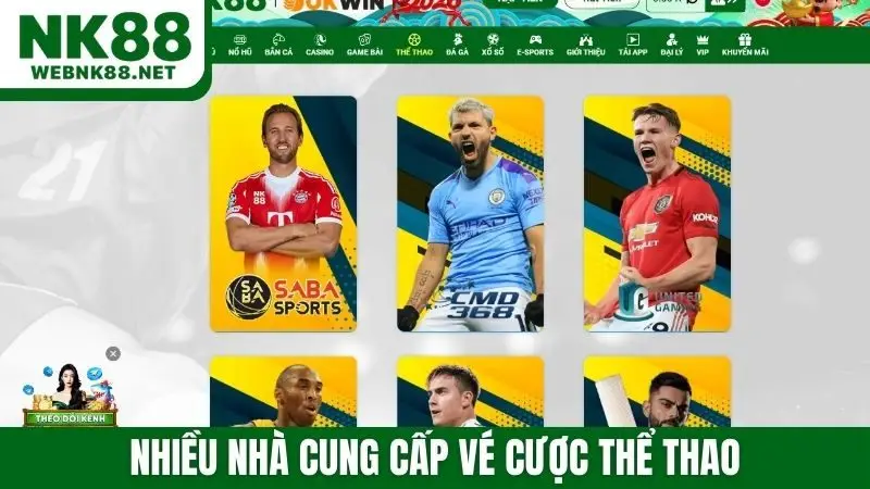 Nhiều nhà cung cấp vé cược thể thao